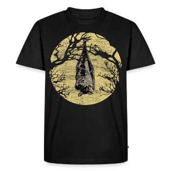 Chauve-souris Sang Nocturne - T-shirt Premium bio Homme - noir - Devant - Nico (187cm)