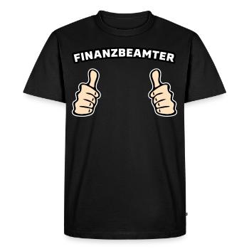 Finanzbeamter Beamter Geschenkidee - Männer Premium Bio T-Shirt - Schwarz - Vorne - Nico (187cm)