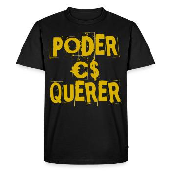 Le pouvoir fait défaut - T-shirt Premium bio Homme - noir - Devant - Nico (187cm)