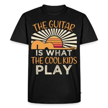 Provocation à la guitare - T-shirt Premium bio Homme - noir - Devant - Nico (187cm)