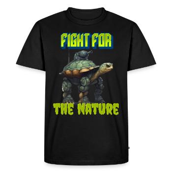 Battez-vous pour la nature - T-shirt Premium bio Homme - noir - Devant - Nico (187cm)