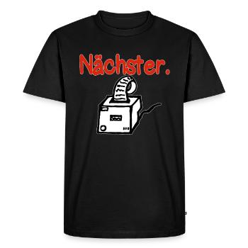 Receipt printer à la carte Cook Cook - Men's Premium Organic T-Shirt - black - Front - Nico (187cm)