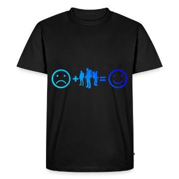 Escalade Grimpeur Femmes Escalade Hommes Bloc - T-shirt Premium bio Homme - noir - Devant - Nico (187cm)