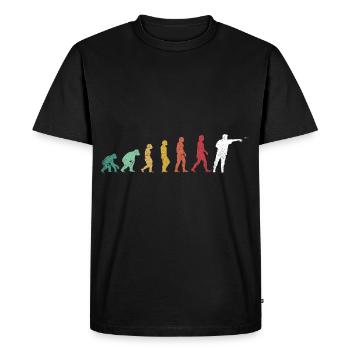 Retro Dartmotive & vintage Dartscheibe 180 Dart - Männer Premium Bio T-Shirt - Schwarz - Vorne - Nico (187cm)