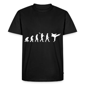 Taekwondo Evolution - Men's Premium Organic T-Shirt - black - Front - Nico (187cm)
