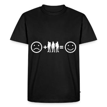 Escalade de bloc Homme Grimpeur de bloc - T-shirt Premium bio Homme - noir - Devant - Nico (187cm)