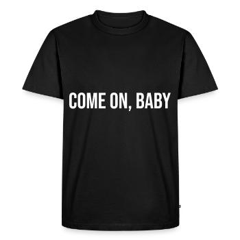 Allez bébé - T-shirt Premium bio Homme - noir - Devant - Nico (187cm)