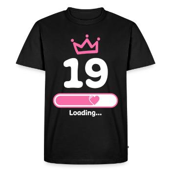 19 years birthday Loading loading beam - Men's Premium Organic T-Shirt - black - Front - Nico (187cm)