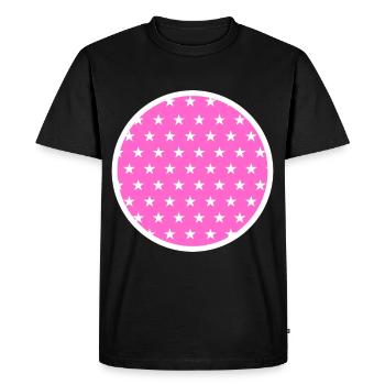 Motif d’étoile circulaire - T-shirt Premium bio Homme - noir - Devant - Nico (187cm)