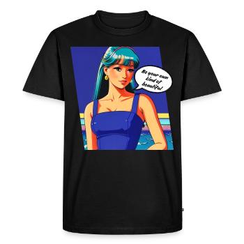 Soyez votre propre genre de belle - T-shirt Premium bio Homme - noir - Devant - Nico (187cm)