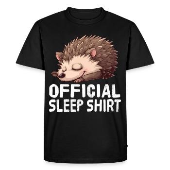 Chemise de nuit officielle Hedgehog - T-shirt Premium bio Homme - noir - Devant - Nico (187cm)