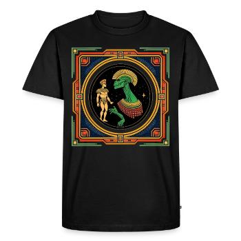 Rencontre égyptienne avec des amis - T-shirt Premium bio Homme - noir - Devant - Nico (187cm)