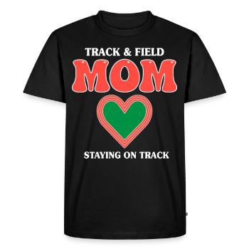Athletics mother remains on the road to success - Men's Premium Organic T-Shirt - black - Front - Nico (187cm)