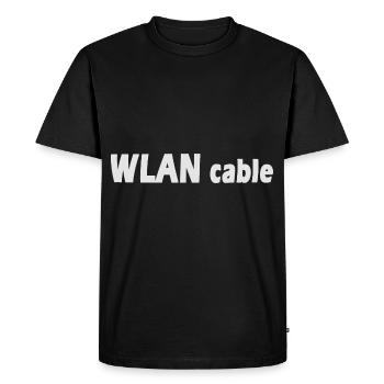 Wi-Fi Cable - Men's Premium Organic T-Shirt - black - Front - Nico (187cm)