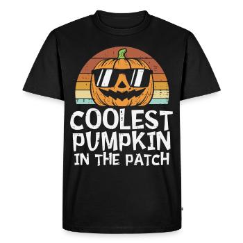 Kids Coolest Pumpkin In The Patch Halloween - T-shirt Premium bio Homme - noir - Devant - Nico (187cm)