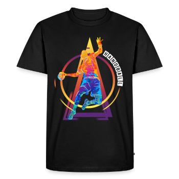 Handball Handball Player HandballEr Vintage Retro - Men's Premium Organic T-Shirt - black - Front - Nico (187cm)