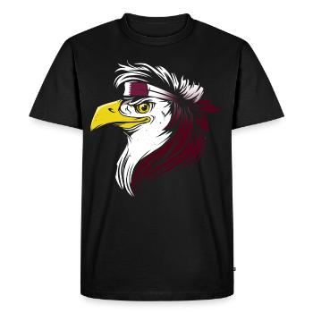 Qatar - Men's Premium Organic T-Shirt - black - Front - Nico (187cm)