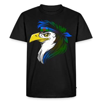 Roma - Men's Premium Organic T-Shirt - black - Front - Nico (187cm)