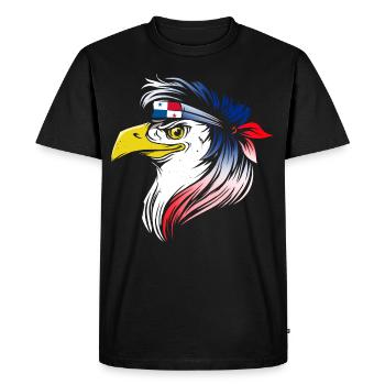 Panama - Men's Premium Organic T-Shirt - black - Front - Nico (187cm)