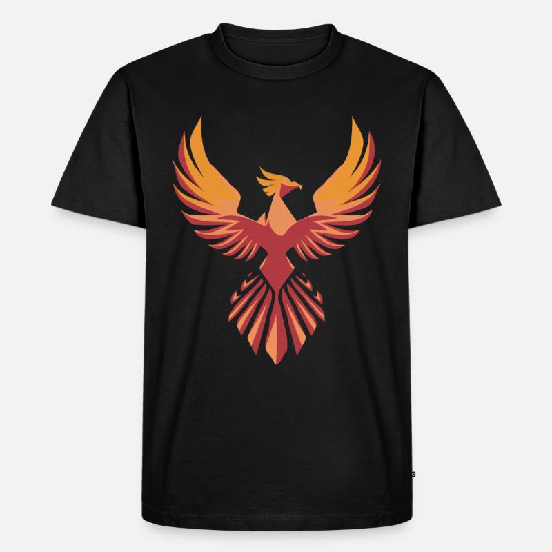 Stylized Phönix - Männer Premium Bio T-Shirt - Schwarz