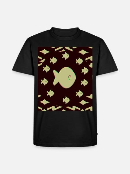 Aquarium - Männer Premium Bio T-Shirt - Schwarz