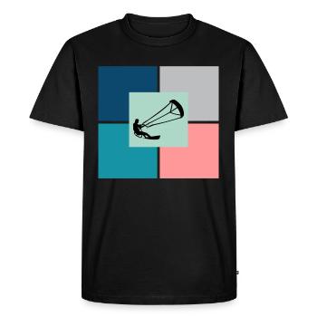 Kitesurfing Kitesurf Kiteboarding Kiteboarder - T-shirt Premium bio Homme - noir - Devant - Nico (187cm)
