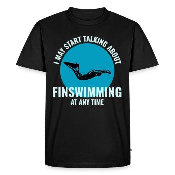 Natation Natation Natation Natation Sports nautiques - T-shirt Premium bio Homme - noir - Devant - Nico (187cm)