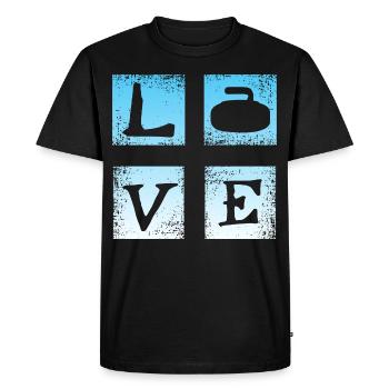 Cher curling - T-shirt Premium bio Homme - noir - Devant - Nico (187cm)