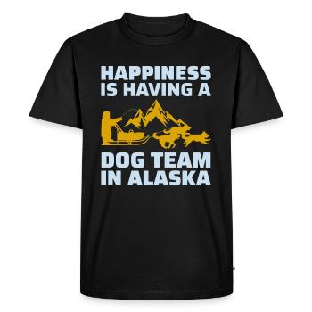 Husky Traîneau Chiens de traîneau Racing Alaskan Racers - T-shirt Premium bio Homme - noir - Devant - Nico (187cm)