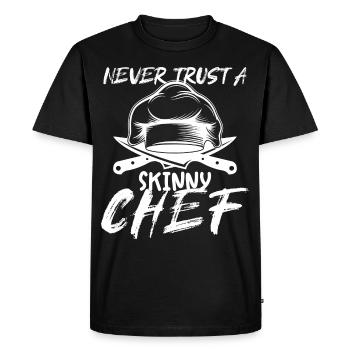 Chef Chef Chefs Kitchen Funny saying - Men's Premium Organic T-Shirt - black - Front - Nico (187cm)