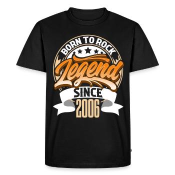 2006 Year of birth 18th birthday - Men's Premium Organic T-Shirt - black - Front - Nico (187cm)