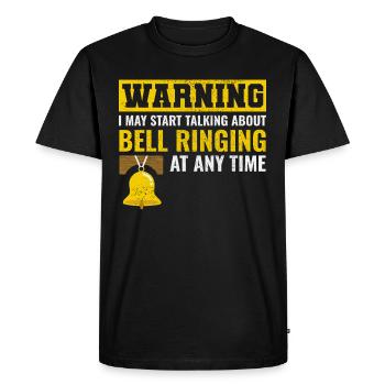 Sonneur de cloche Sonneur Collecteur Campanologue Drôle - T-shirt Premium bio Homme - noir - Devant - Nico (187cm)