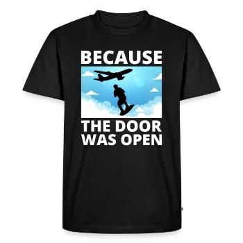 Skysurf Parachutisme Extreme Sport Skydiver Drôle - T-shirt Premium bio Homme - noir - Devant - Nico (187cm)