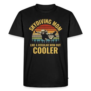 Skydiving Parachute Skydive Skydiver Mom - Men's Premium Organic T-Shirt - black - Front - Nico (187cm)