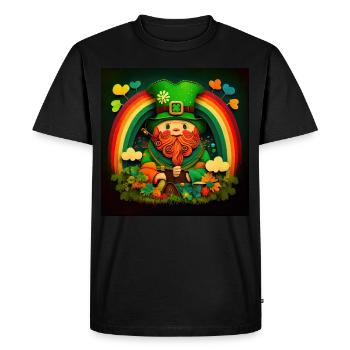 Fête de la Saint-Patrick - T-shirt Premium bio Homme - noir - Devant - Nico (187cm)