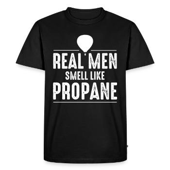 Montgolfière Montgolfière Montgolfière - T-shirt Premium bio Homme - noir - Devant - Nico (187cm)