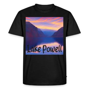 Lac Powell - Beauté naturelle - T-shirt Premium bio Homme - noir - Devant - Nico (187cm)
