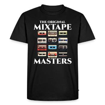 The Original Mixtape Masters: 80s Cassette Tape - Men's Premium Organic T-Shirt - black - Front - Nico (187cm)