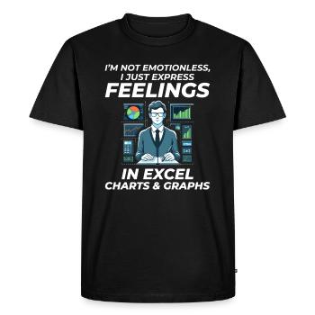 Accountant Accounting Bookkeeping Finance Funny - Men's Premium Organic T-Shirt - black - Front - Nico (187cm)