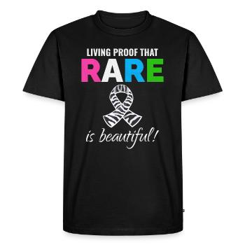 Rare Disease Awareness Rare is Beautiful - Men's Premium Organic T-Shirt - black - Front - Nico (187cm)