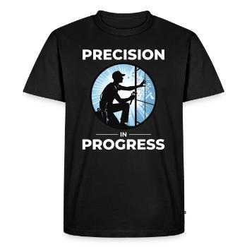 Glazier Window Glass Fitting Fitter Glasswork - Men's Premium Organic T-Shirt - black - Front - Nico (187cm)