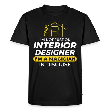 Interior Designer Decoration Design Professional - Men's Premium Organic T-Shirt - black - Front - Nico (187cm)