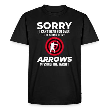 Archery Targets Archer Bullseye Shooting Sport - Men's Premium Organic T-Shirt - black - Front - Nico (187cm)