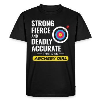 Archery Targets Archer Bullseye Shooting Sport - Men's Premium Organic T-Shirt - black - Front - Nico (187cm)