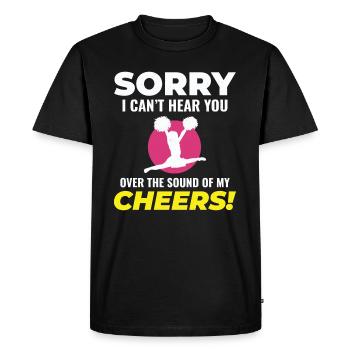 pom-pom girl pom-pom girl acclamation drôle - T-shirt Premium bio Homme - noir - Devant - Nico (187cm)