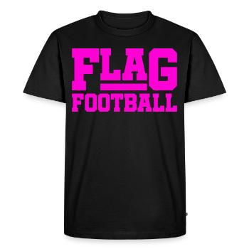 Flag football pour les filles et les femmes - T-shirt Premium bio Homme - noir - Devant - Nico (187cm)