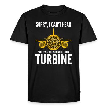 Mécanicien de moteurs d’avion Technicien aéronautique - T-shirt Premium bio Homme - noir - Devant - Nico (187cm)