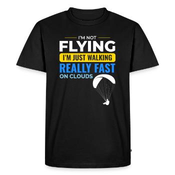 Paramotor Pilot Paramotoring Powered Paraglider - Men's Premium Organic T-Shirt - black - Front - Nico (187cm)