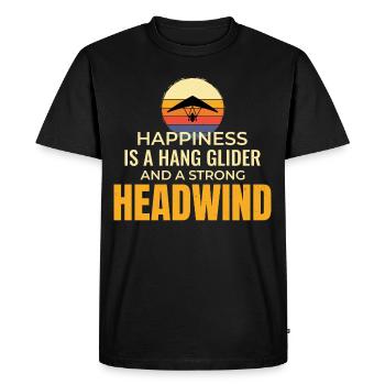 Hang Gliding Air Sports Adventure Soaring Pilot - Men's Premium Organic T-Shirt - black - Front - Nico (187cm)
