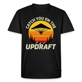 Hang Gliding Air Sports Adventure Soaring Pilot - Men's Premium Organic T-Shirt - black - Front - Nico (187cm)